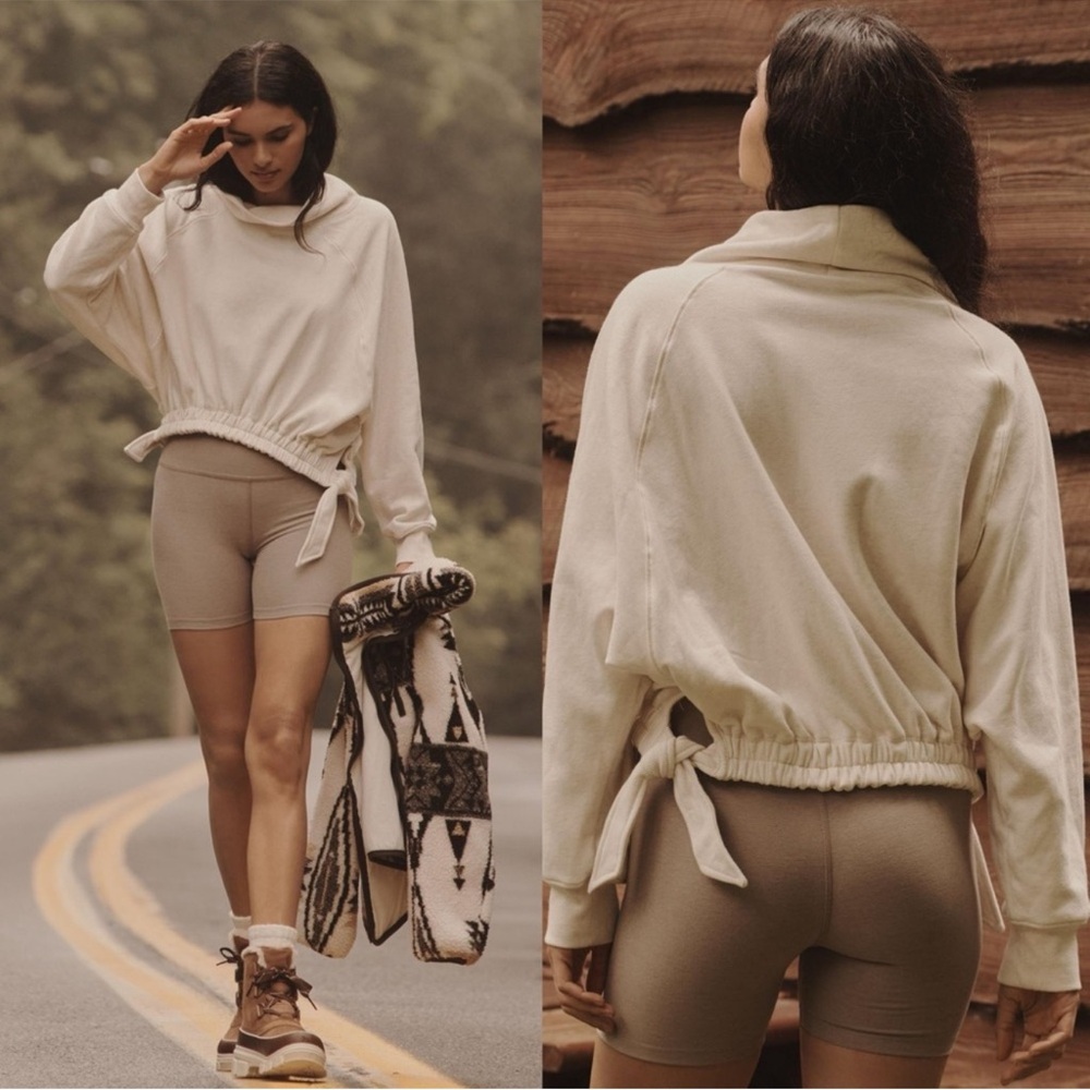 DAILY PRACTICE BY ANTHROPOLOGIE FUNNEL NECK SWEATSHIRT